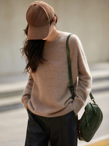 Nueva llegada suéter de lana de punto hecho a mano para mujer suéter de gran tamaño invierno Oficina dama elegante estilo de moda cálido - Product Image 6