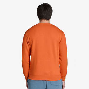 Sweat-shirt à manches longues à col rond de qualité supérieure, coupe classique, jaune, sweat-shirts à col rond décontractés jaunes - Product Image 5