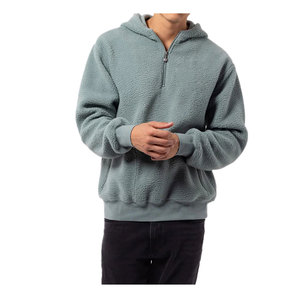Precio barato Sherpa Fleece Hoodie de calidad superior de secado rápido de los hombres de lana de algodón mezclado sudaderas con capucha - Product Image 4