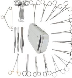 Ensemble d'instruments de microchirurgie vétérinaire : pinces hémostatiques, ciseaux chirurgicaux, seringues vétérinaires pour chiens en acier inoxydable 304 - Product Image 4