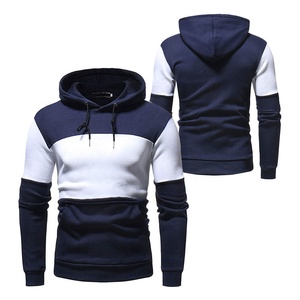 Sudadera con capucha de alta calidad para hombre, con logo personalizado, bolsillo canguro y paneles de algodón. - Product Image 1