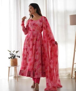 Designer Georgette Embroidery Sequence Work Salwar Kameez Suit Party Wear Wholesale Price Ethnic Garment - Product Image 1