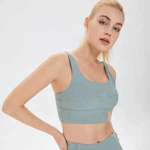 Conjuntos Deportivos de Yoga para Mujer, 2 Piezas, Sin Costuras, Antibacterianos, de Spandex/Nailon, Transpirables, Personalizados al por Mayor (OEM) - Product Image 4