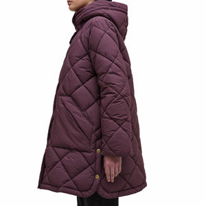 Veste confortable et chaude, vêtements décontractés avec tissu respirant, prix bas, design tendance, haute qualité, meilleure veste longue matelassée pour femmes - Product Image 5