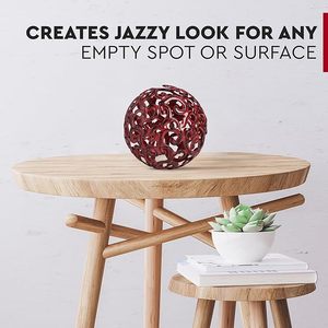 Esfera de Metal pintada a mano de bronce, atractiva decoración creativa para el hogar para sala de estar, dormitorio, baño, oficina o centro de mesa - Product Image 3