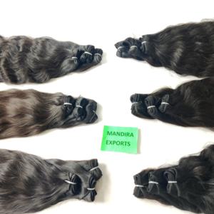 Venta al por mayor a granel negro indio Remy cutícula alineados extensiones de cabello humano virgen onda profunda suelta estilos de onda del cuerpo de color natural - Product Image 1