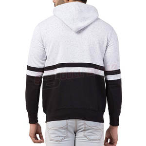 <b>Men's</b> High Quality Pullover <b>Hoodie</b> with Long Sleeves New Fashion Streetwear in <b>White</b> and Black for Winter - Product Image 3