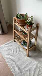 Planche à découper en bois à 3 niveaux et support suspendu, étagères pliantes pour pots de fleurs, boîte à ustensiles de cuisine de haute qualité, réutilisable et durable - Product Image 4