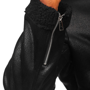 Leather <b>Jacket</b> High Quality Faux <b>Fur</b> Leather <b>Jacket</b> New Style Various Color Wholesale <b>Men</b> - Product Image 5