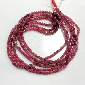 Perles en forme de rondelle à facettes multi-spinelle naturelle 2.75-3.25MM 16 pouces de long brin en gros pour la fabrication de bijoux - Product Image 4