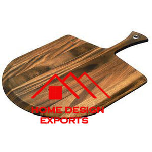 Support à pizza rond en bois de manguier pour servir de manière décorative dans les restaurants et les hôtels - Product Image 3