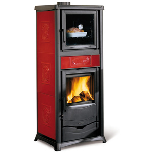 Forno a Legna La Nordica Rossella Plus Colore Bordeaux - Product Image 1