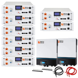 Rich <b>Solar</b> 13,000W <b>Off</b>-<b>Grid</b> Backup Power <b>Kit</b> 120/240V Output 38.4 kWh LFP Battery Split and Stackable System - Product Image 1