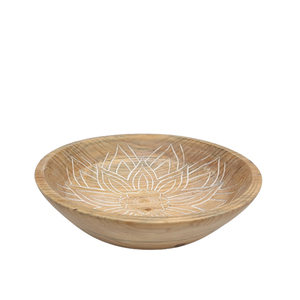 Kitchenware Acacia Wooden Round Fruit <b>Bowl</b> With Base Brown Polish Serving <b>Bowl</b> Handicraft Salad Mixing and <b>Soup</b> <b>Bowl</b> - Product Image 3
