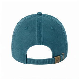 Gorra de Béisbol Deportiva de 6 Paneles en Sarga Lavada con Contraste de Color Teal y Coral, Unisex, Transpirable, Impermeable, con Logotipo Personalizado, Alta Calidad, OEM, ODM - Product Image 3