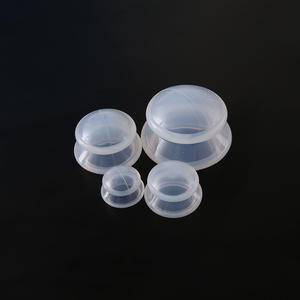 Grosir cangkir silikon bening antipenuaan cangkir silikon Set cangkir pijat tubuh vakum terapi pijat bekam silikon - Product Image 4