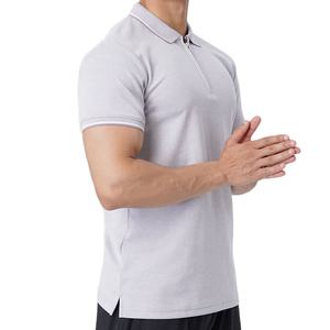 Camiseta Deportiva para Hombre, Verano, Gimnasio, Corte Regular, Media Cremallera, Secado Rápido, Transpirable, Ecológica, 100% Algodón - Product Image 5