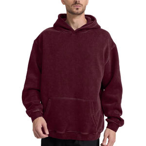 Sweat-shirt tendance et confortable personnalisable de haute qualité pour homme Service OEM Sweat à capuche vieilli - Product Image 2