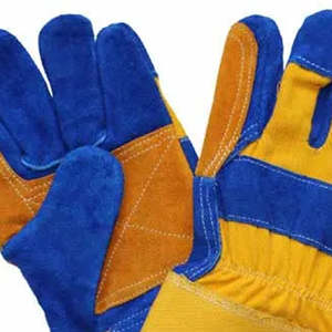 Gants de travail robustes en cuir durable, protection double couche, antistatiques, sans silicone, sans poudre - Product Image 6