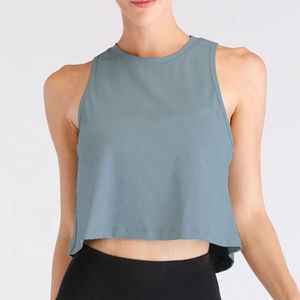 High Quality O-Neck Women's Tank Top Sleeveless Quick Dry Singlet Outwear for Spring Solid Pattern and Seamless Design - Product Image 3