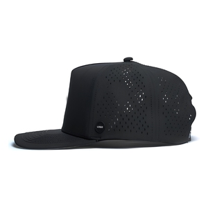 Custom Logo Waterproof Performance Golf <b>Cap</b> 5-Panel Perforated Hat With Integrated Tee Holder & Magnetic Brim Snapback Closure - Product Image 5