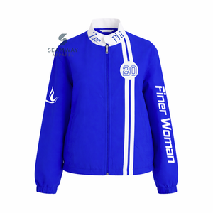 Veste de course en sergé de coton Zeta Phi Beta Sorority pour femme, veste de sport automobile haute performance, veste de motard rapide - Product Image 1