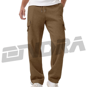 Pantalones de chándal de jogging de algodón para hombre con cintura elástica, ajuste informal de tacto suave, perfecto para el gimnasio, ropa de salón para correr, comodidad diaria, tendencia - Product Image 3