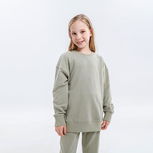 Ensemble de sweat-shirt à capuche noir pour adultes personnalisé Garçons Filles Coton polaire Pull-over Haut Pantalon de jogging Deux pièces Tenue d'hiver unie - Product Image 4