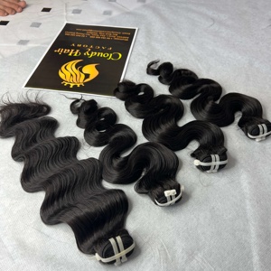 Lots de Cheveux Humains Vierges Bruts de Qualité 10A, Alignés dans le Sens de la Cuticule, Origine Vietnamienne/Brésilienne, Donneur Unique, Ondulés, Fabriqués à la Machine, Vente en Gros - Product Image 1