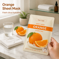 Masque facial hydratant en feuille de fruits personnalisé OEM pour les soins de la peau