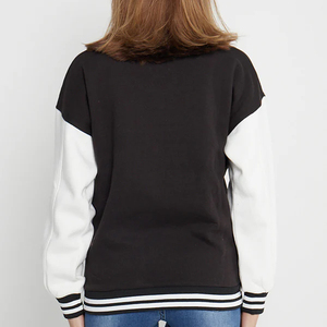 Haute Qualité Femmes Varsity Veste En Gros Surdimensionné Bomber Baseball Veste Sur Mesure Laine Coton Mélangé Élégant Letterman - Product Image 5