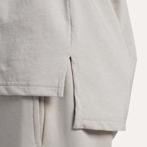002 Comfy Beige Cotton <b>Shirt</b> Vintage Retro <b>Y2K</b> Style Asymmetrical Collar Button Knitted Short XL for Party Outwear Summer - Product Image 5