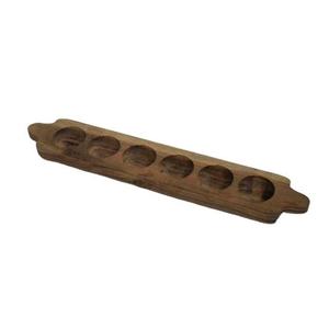 Support d'oeufs en bois rustique fait à la main durable pour la décoration de la ferme et l'organisation de la cuisine, y compris le plateau à oeufs - Product Image 6