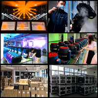 Luz Móvil Profesional de 380W con Control DMX 380, Activación por Sonido, Funcionamiento Automático, Ideal para Fiestas, Discotecas y Escenarios