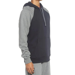 Pull à capuche uni d'automne en coton épais cordon de serrage couleur bloc surdimensionné sweats à capuche streetwear décontractés pour hommes meilleur personnalisé - Product Image 5