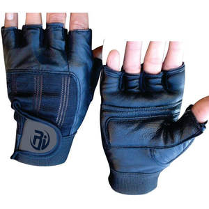 Venta al por mayor medio dedo guantes de fitness para gimnasio deportes levantamiento de pesas medio dedo tipo de guantes - Product Image 1