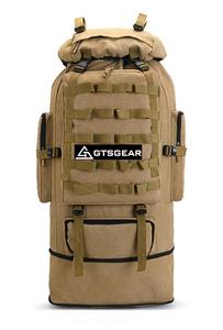 BPL18 toile 100L grande capacité Expansion sac à dos fermeture à glissière pour voyage Sports de plein air Camping exportation transfrontalière - Product Image 2