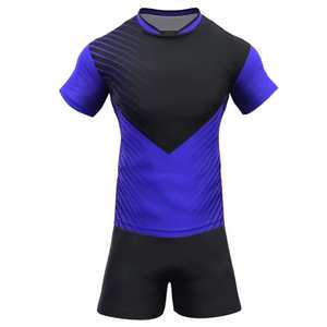 New Cheap Unisex <b>Rugby</b> Uniform Set Customizable Sublimation Embroidery Breathable Team Wear - Product Image 4