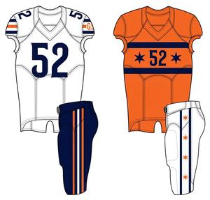 Camisetas de fútbol de poliéster de alta calidad, camiseta Reversible de práctica de fútbol americano, uniformes de sublimación al por mayor, deporte de talla grande - Product Image 6