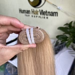 Extension de cheveux naturels 30 pouces — noble, mèches de qualité supérieure, Double Drawn blondes, couleur 60 # - Product Image 5