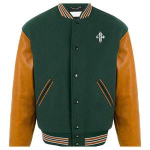 2025 Tendance Logo personnalisé Veste d'hiver 100% Polyester Respirant Col côtelé Varsity Jacket par ATLANTIC - Product Image 1