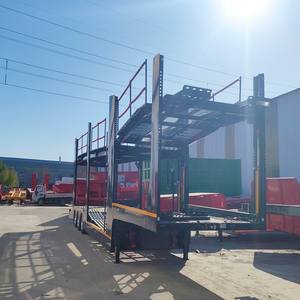 Semi-remorque à plateau de 40 tonnes à 3 essieux d'<span class=keywords><strong>occasion</strong></span> pour machines agricoles - Product Image 1