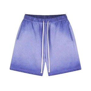 Respirant hommes personnalisé hommes Vintage Sun Faded Shorts poids lourd français éponge Streetwear - Product Image 6