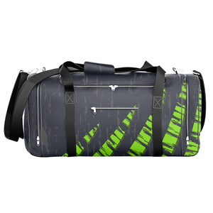 Sac de sport de voyage de grande capacité pour hommes et femmes doublure en toile de nylon durable personnalisée nouveau matériau principal en denim à usage sportif tendance - Product Image 6