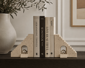 Fermalibri Moderni Stile Mid-Century, Design a Scala, Supporto per <span class=keywords><strong>Libri</strong></span>, Ornamento Zen da Scrivania per Arredamento Libreria, Set Regalo, Regali di Ritorno - Product Image 1