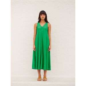 Satin Solid Maxi <b>Dress</b> for Summer Party - Product Image 2