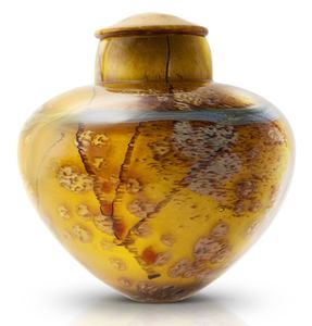 Blue Enamel Finished <b>Marble</b> Metal Urns for Human Ashes Wholesale Adult Funeral Urns Superior Quality Metal Cremation Urn - Product Image 2