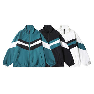 Custom Zip up Embroidered Logo Retro Nylon Track <b>Jacket</b> With Blank Softshell Outdoor <b>Jacket</b> Windbreaker <b>Men</b> - Product Image 1