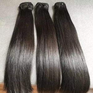 Extensions de cheveux vierges indiens lisses en vrac Remy, trame simple, pointes pleines, style tissage 1 - Product Image 5