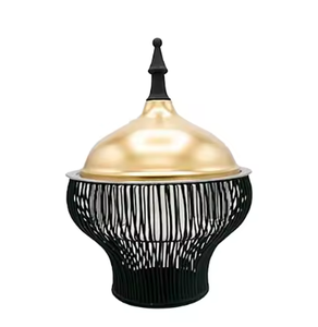 Marmite moderne en acier inoxydable chauffe-aliments casseroles de service d'aliments dessus de table décoratif attrayant fini marmites vente chaude - Product Image 3